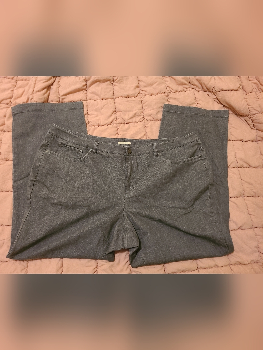 Jones New York Gray Wide Leg Jeans
